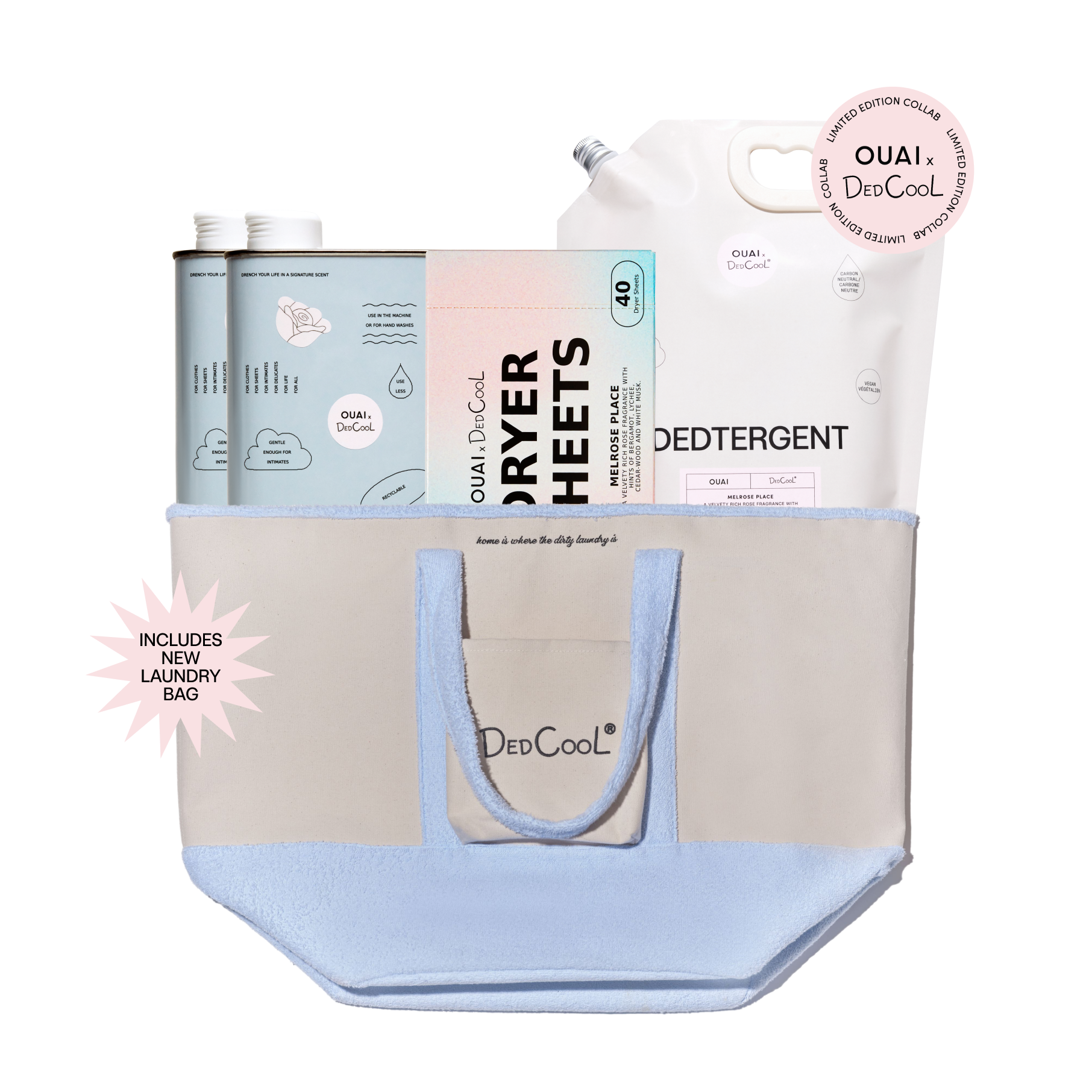 DedCool x OUAI Laundry Essentials