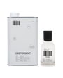 Two products, a can labeled 'DEDTERGENT' and a bottle labeled 'XTRA MILK', on a white background.