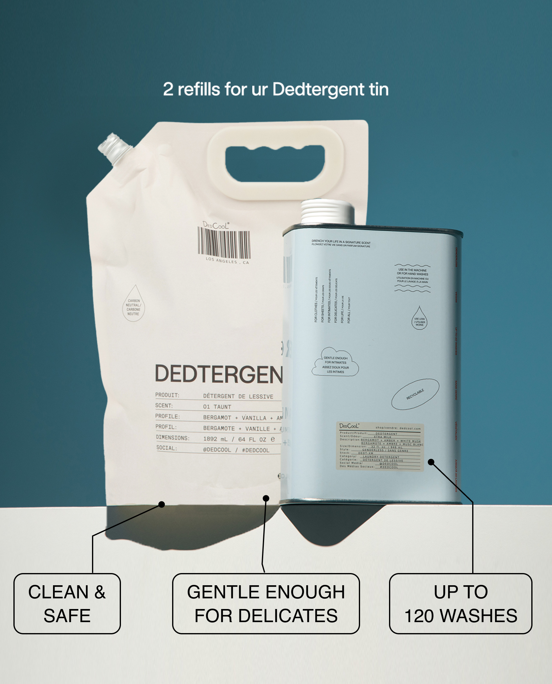 Dedtergent Refill Mochi Milk 64oz - Thumbnail 3