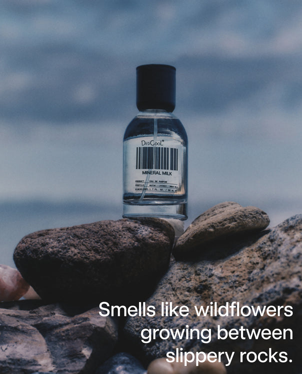 Mineral Milk: Smells like wildflowers growing between slippery rocks